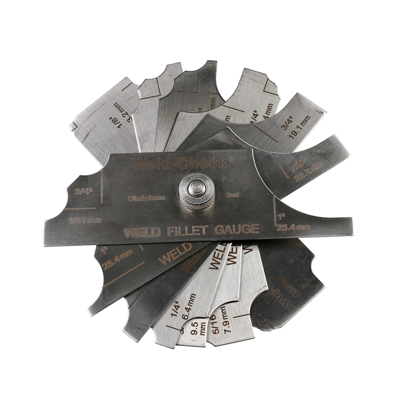 7 PIECE FILLET WELD GAUGE SET (INCH)